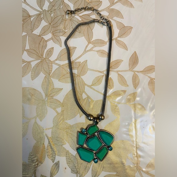 VTG Simulated  Turquoise Necklaces Chain With Pendants - Picture 1 of 4